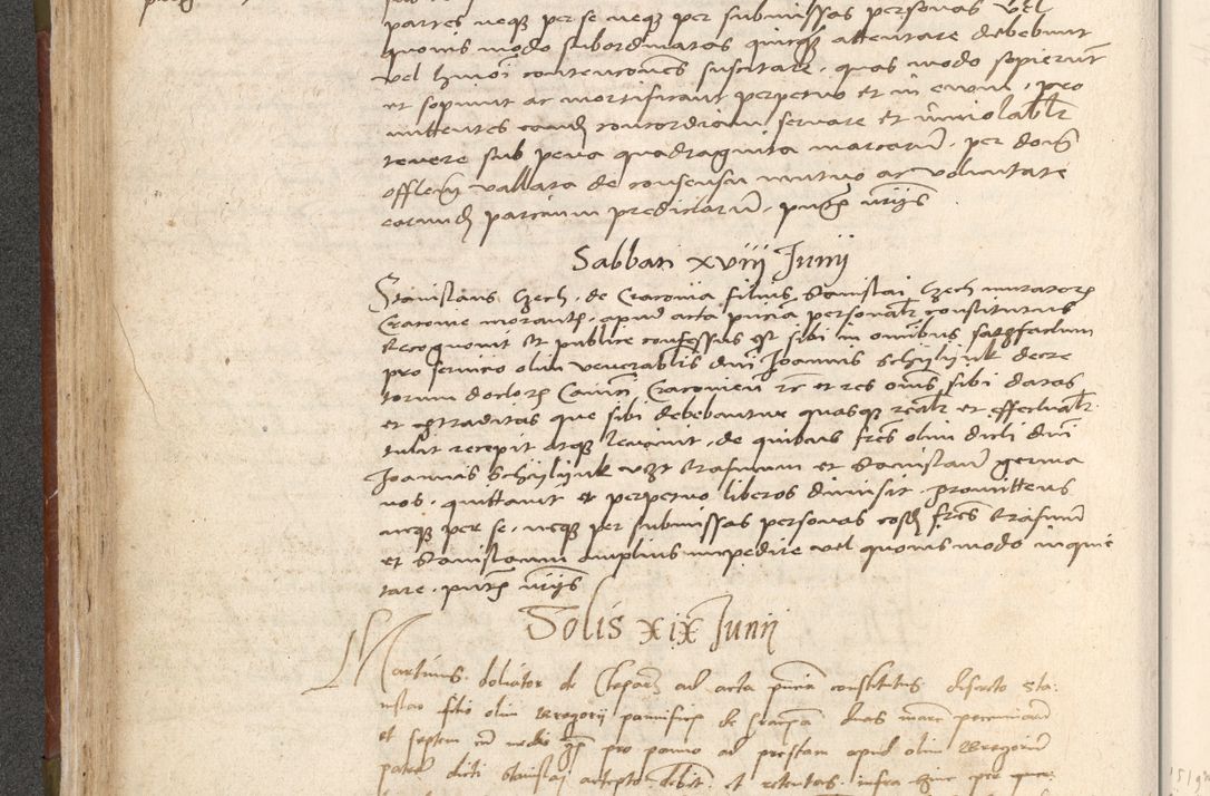 Zdjęcie nr 163 dla obiektu archiwalnego: Acta obligationum coram reverendo patre domino Thoma Rosnowsky canonico et officiali generali Cracoviensi ad annum Domini 1518