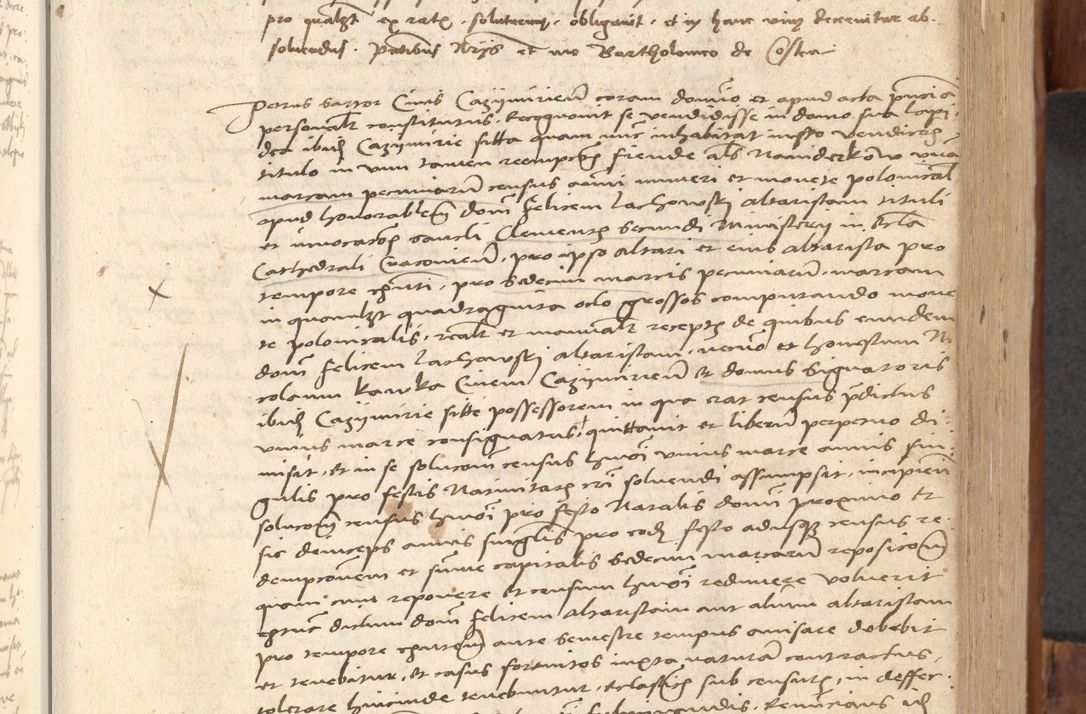 Zdjęcie nr 160 dla obiektu archiwalnego: Acta obligationum coram reverendo patre domino Thoma Rosnowsky canonico et officiali generali Cracoviensi ad annum Domini 1518