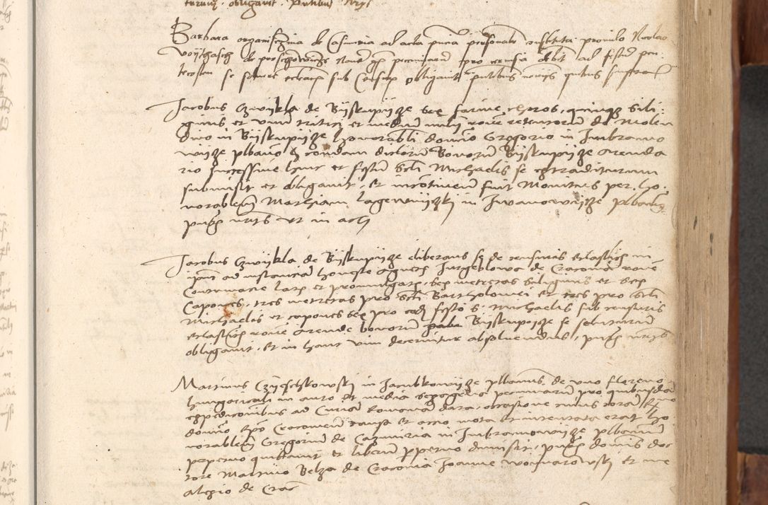 Zdjęcie nr 158 dla obiektu archiwalnego: Acta obligationum coram reverendo patre domino Thoma Rosnowsky canonico et officiali generali Cracoviensi ad annum Domini 1518