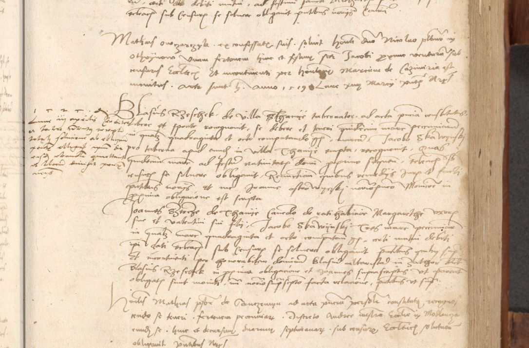Zdjęcie nr 150 dla obiektu archiwalnego: Acta obligationum coram reverendo patre domino Thoma Rosnowsky canonico et officiali generali Cracoviensi ad annum Domini 1518