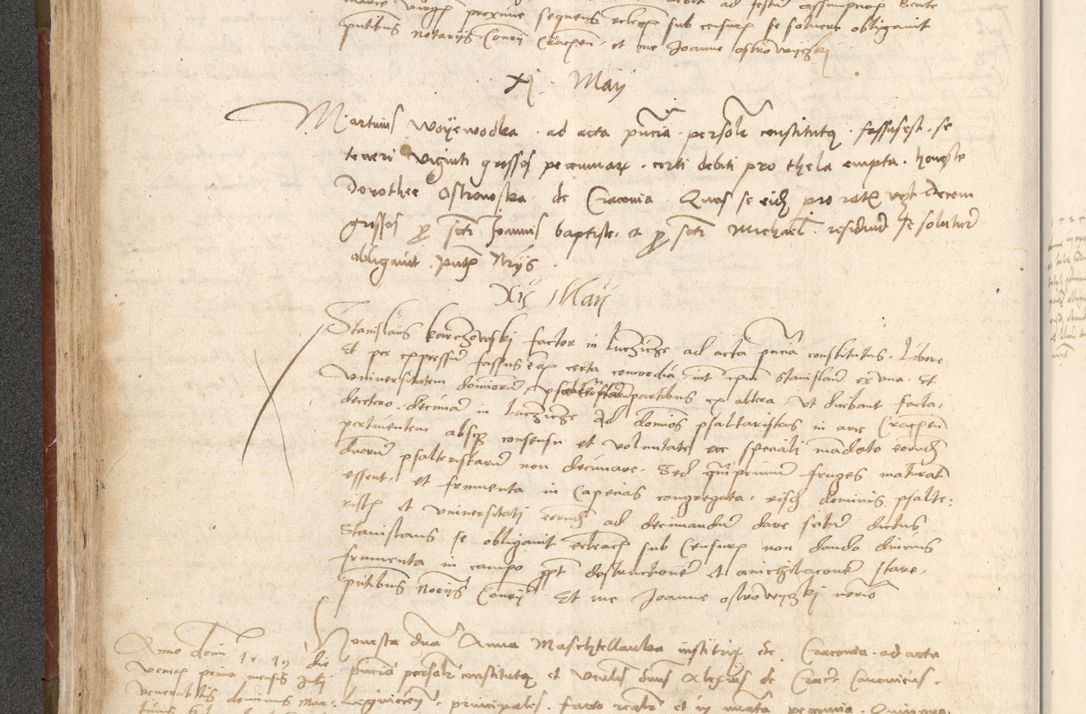 Zdjęcie nr 149 dla obiektu archiwalnego: Acta obligationum coram reverendo patre domino Thoma Rosnowsky canonico et officiali generali Cracoviensi ad annum Domini 1518