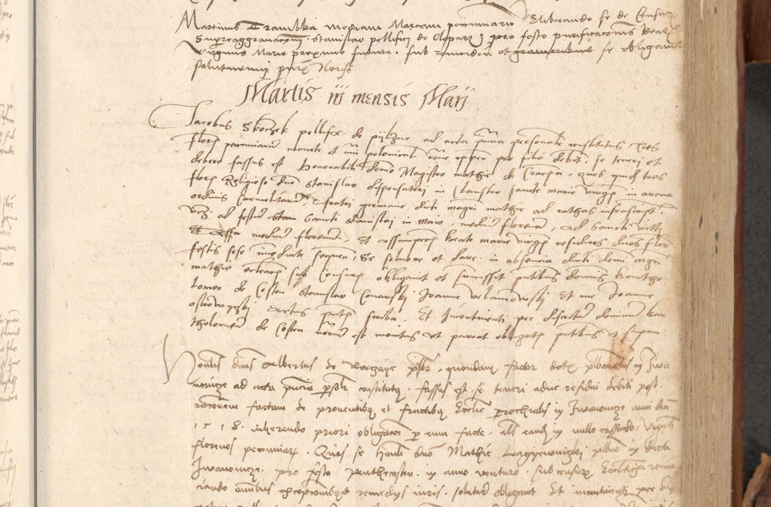 Zdjęcie nr 146 dla obiektu archiwalnego: Acta obligationum coram reverendo patre domino Thoma Rosnowsky canonico et officiali generali Cracoviensi ad annum Domini 1518