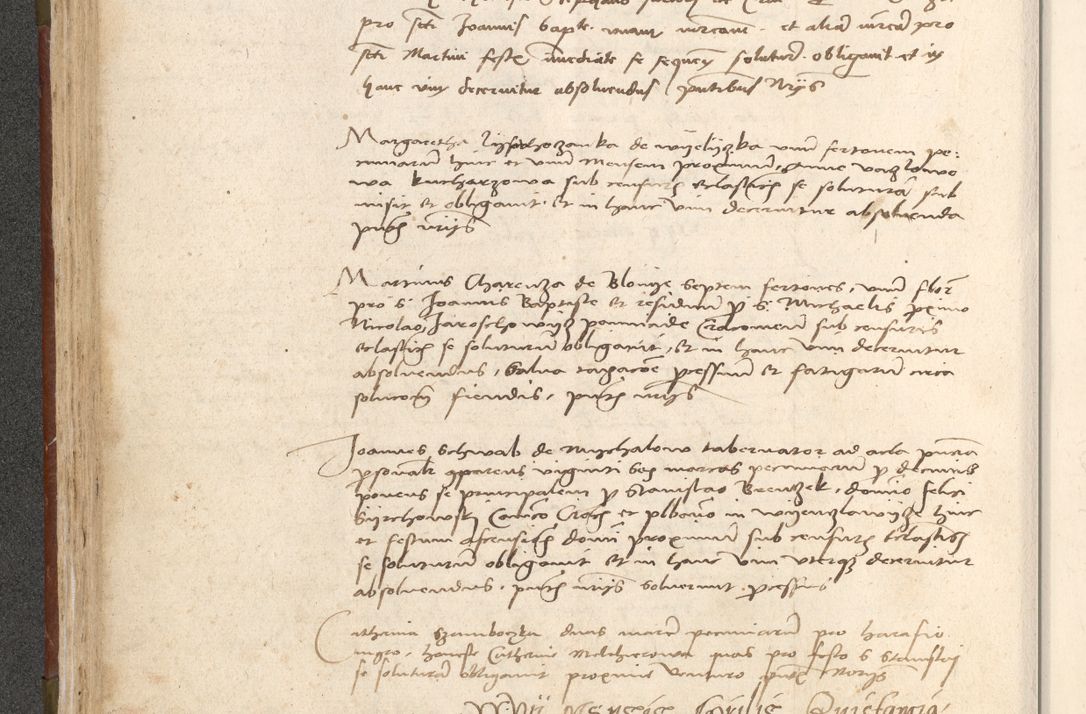 Zdjęcie nr 145 dla obiektu archiwalnego: Acta obligationum coram reverendo patre domino Thoma Rosnowsky canonico et officiali generali Cracoviensi ad annum Domini 1518