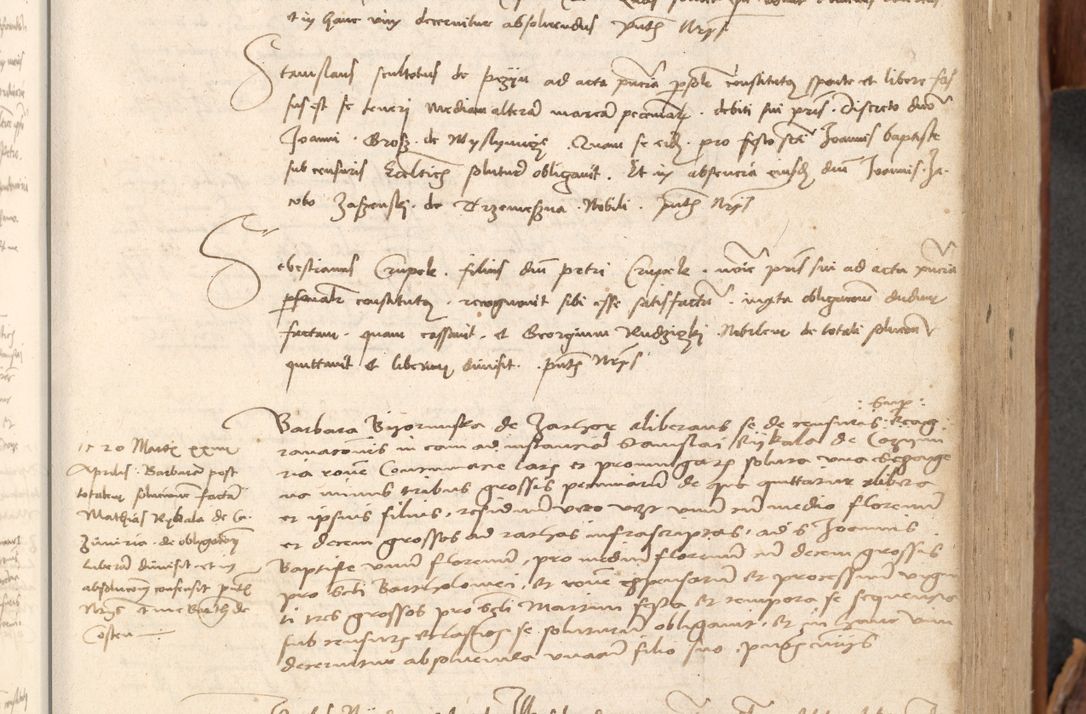 Zdjęcie nr 142 dla obiektu archiwalnego: Acta obligationum coram reverendo patre domino Thoma Rosnowsky canonico et officiali generali Cracoviensi ad annum Domini 1518
