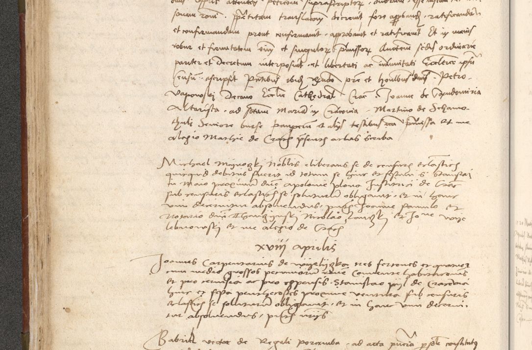Zdjęcie nr 141 dla obiektu archiwalnego: Acta obligationum coram reverendo patre domino Thoma Rosnowsky canonico et officiali generali Cracoviensi ad annum Domini 1518
