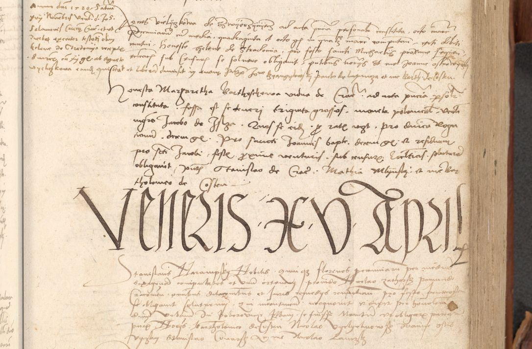 Zdjęcie nr 136 dla obiektu archiwalnego: Acta obligationum coram reverendo patre domino Thoma Rosnowsky canonico et officiali generali Cracoviensi ad annum Domini 1518