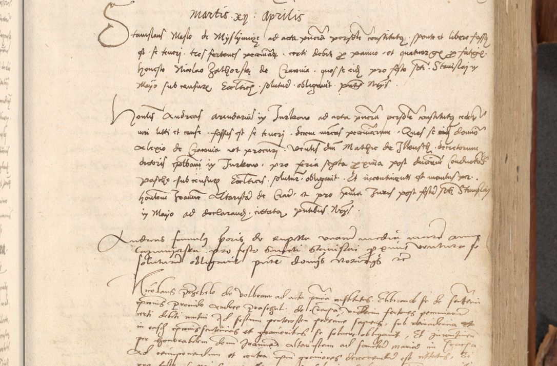 Zdjęcie nr 134 dla obiektu archiwalnego: Acta obligationum coram reverendo patre domino Thoma Rosnowsky canonico et officiali generali Cracoviensi ad annum Domini 1518