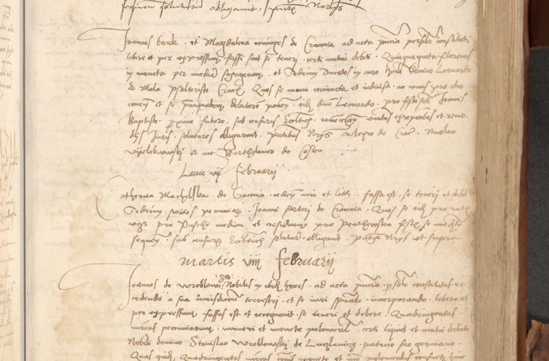 Zdjęcie nr 100 dla obiektu archiwalnego: Acta obligationum coram reverendo patre domino Thoma Rosnowsky canonico et officiali generali Cracoviensi ad annum Domini 1518