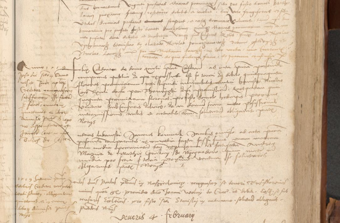 Zdjęcie nr 98 dla obiektu archiwalnego: Acta obligationum coram reverendo patre domino Thoma Rosnowsky canonico et officiali generali Cracoviensi ad annum Domini 1518