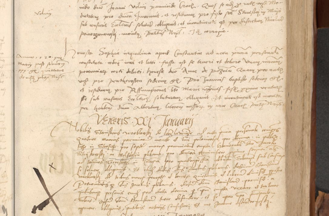 Zdjęcie nr 94 dla obiektu archiwalnego: Acta obligationum coram reverendo patre domino Thoma Rosnowsky canonico et officiali generali Cracoviensi ad annum Domini 1518