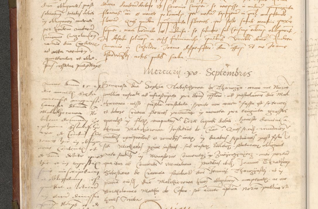 Zdjęcie nr 61 dla obiektu archiwalnego: Acta obligationum coram reverendo patre domino Thoma Rosnowsky canonico et officiali generali Cracoviensi ad annum Domini 1518