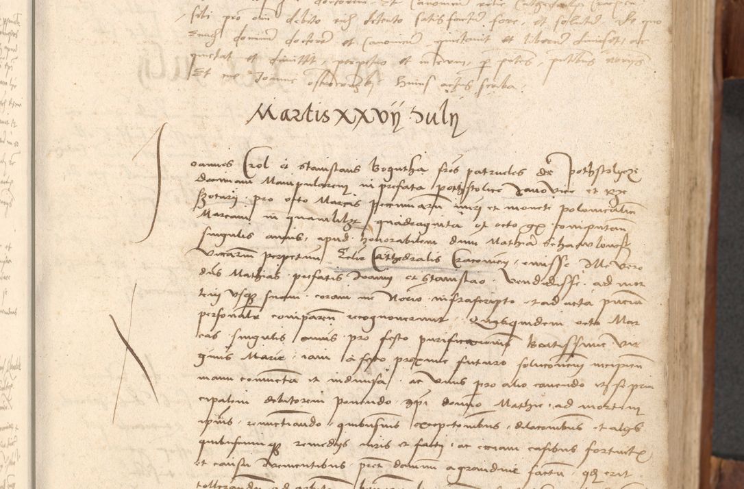 Zdjęcie nr 48 dla obiektu archiwalnego: Acta obligationum coram reverendo patre domino Thoma Rosnowsky canonico et officiali generali Cracoviensi ad annum Domini 1518