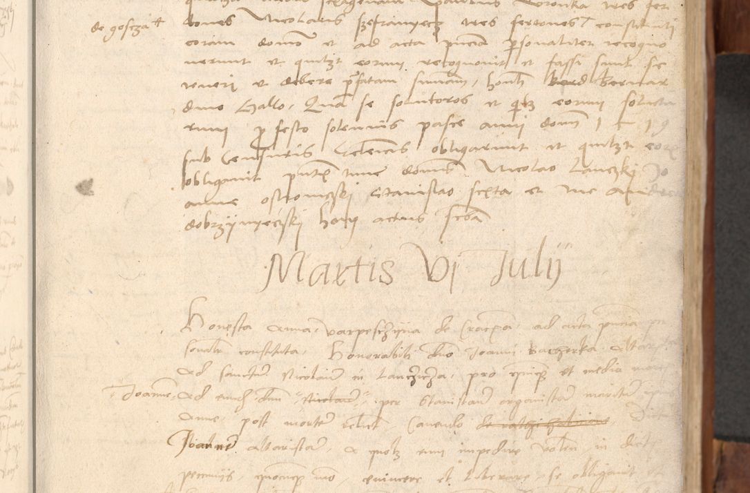 Zdjęcie nr 42 dla obiektu archiwalnego: Acta obligationum coram reverendo patre domino Thoma Rosnowsky canonico et officiali generali Cracoviensi ad annum Domini 1518