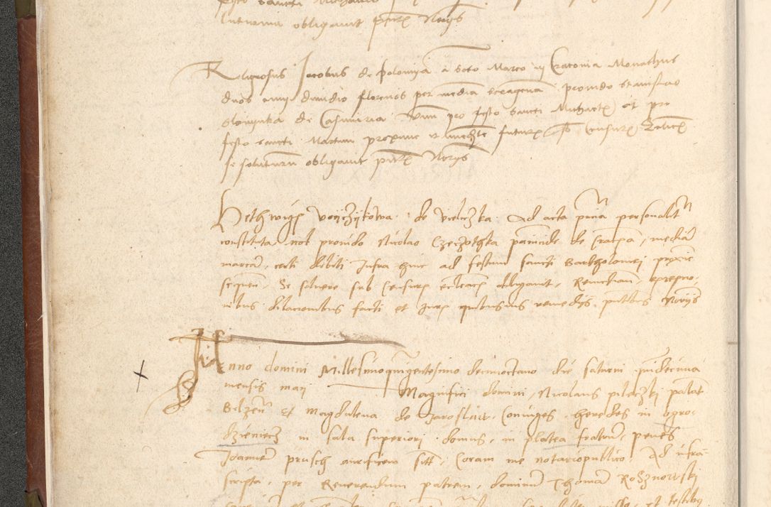 Zdjęcie nr 35 dla obiektu archiwalnego: Acta obligationum coram reverendo patre domino Thoma Rosnowsky canonico et officiali generali Cracoviensi ad annum Domini 1518