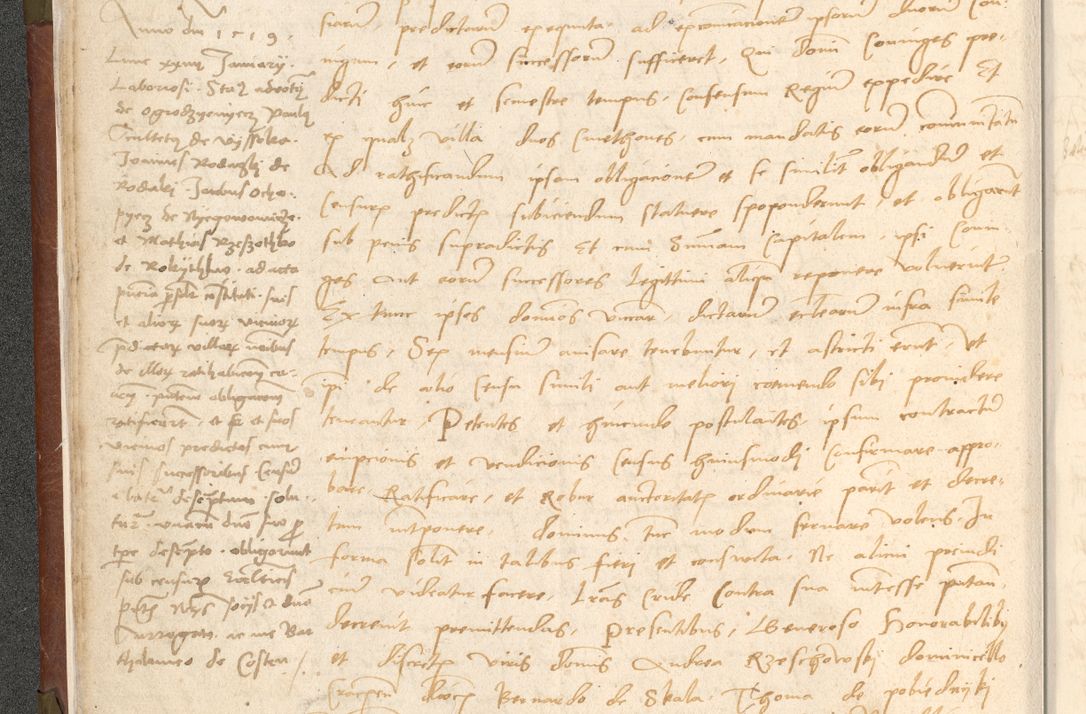 Zdjęcie nr 37 dla obiektu archiwalnego: Acta obligationum coram reverendo patre domino Thoma Rosnowsky canonico et officiali generali Cracoviensi ad annum Domini 1518