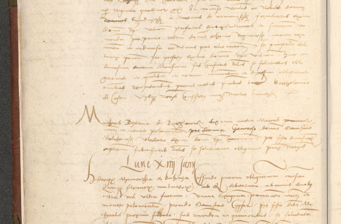 Zdjęcie nr 33 dla obiektu archiwalnego: Acta obligationum coram reverendo patre domino Thoma Rosnowsky canonico et officiali generali Cracoviensi ad annum Domini 1518