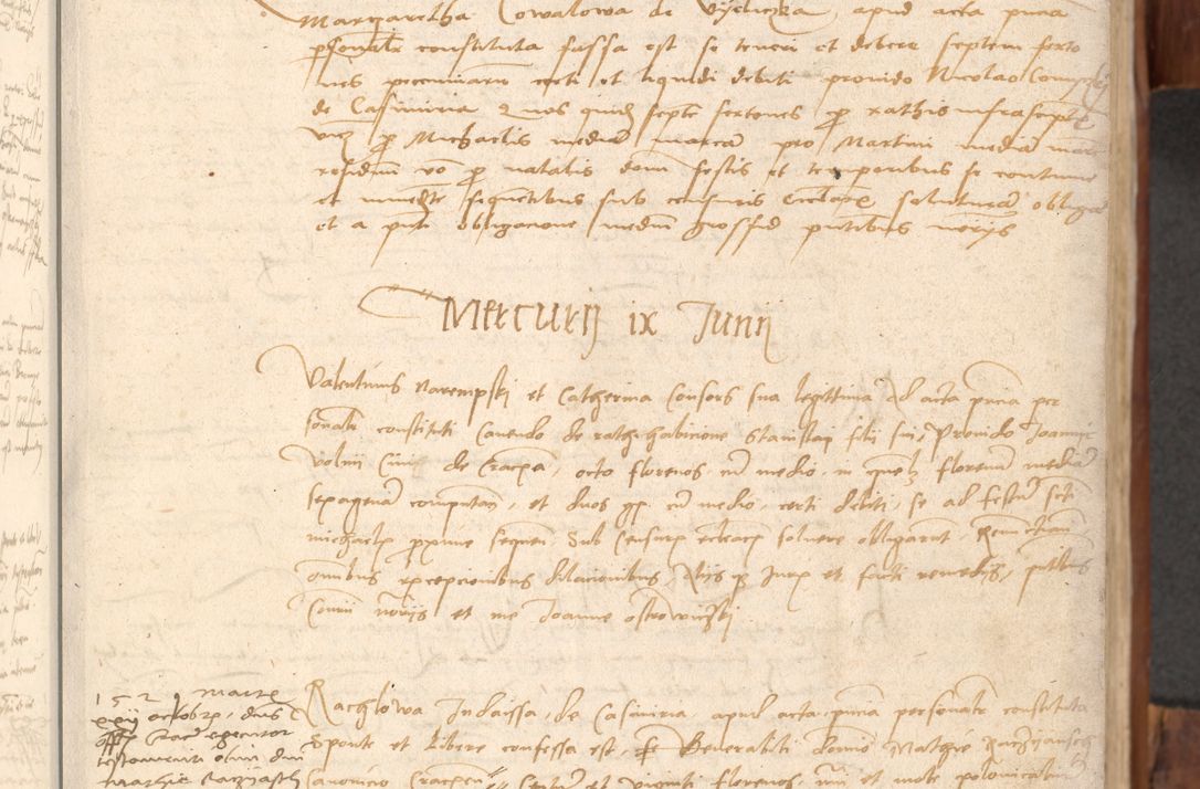 Zdjęcie nr 32 dla obiektu archiwalnego: Acta obligationum coram reverendo patre domino Thoma Rosnowsky canonico et officiali generali Cracoviensi ad annum Domini 1518
