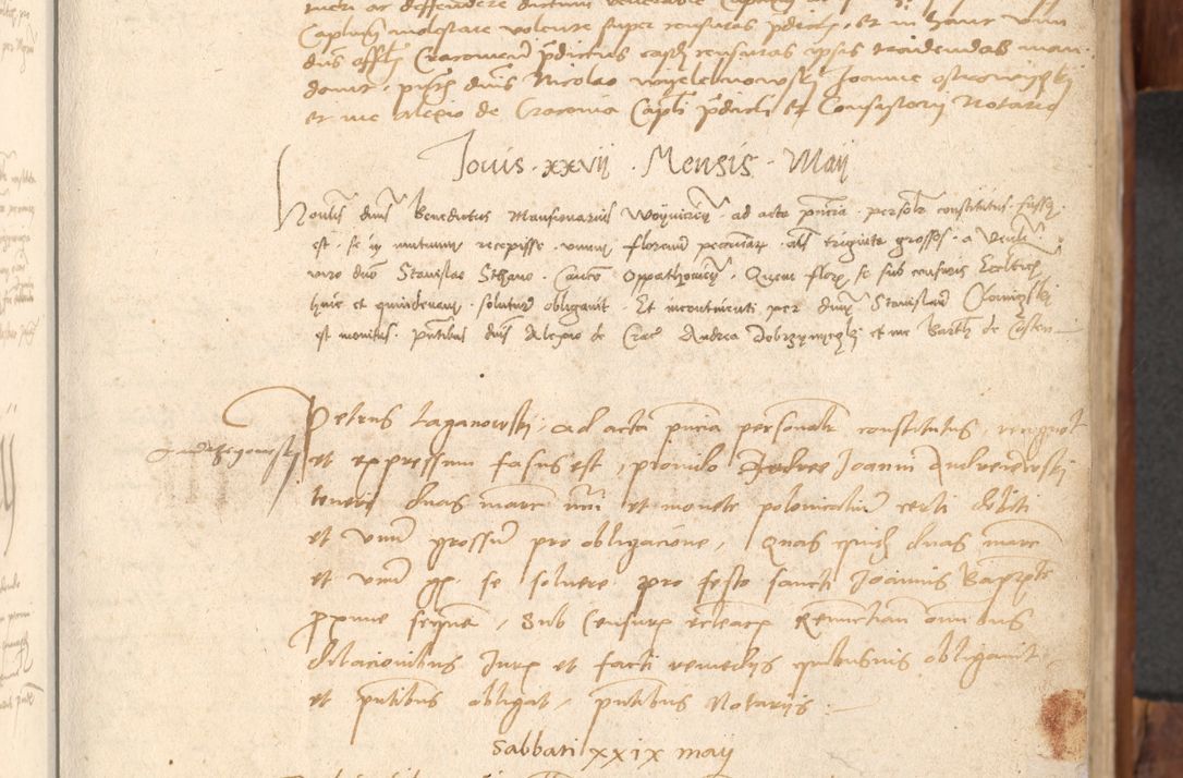 Zdjęcie nr 28 dla obiektu archiwalnego: Acta obligationum coram reverendo patre domino Thoma Rosnowsky canonico et officiali generali Cracoviensi ad annum Domini 1518