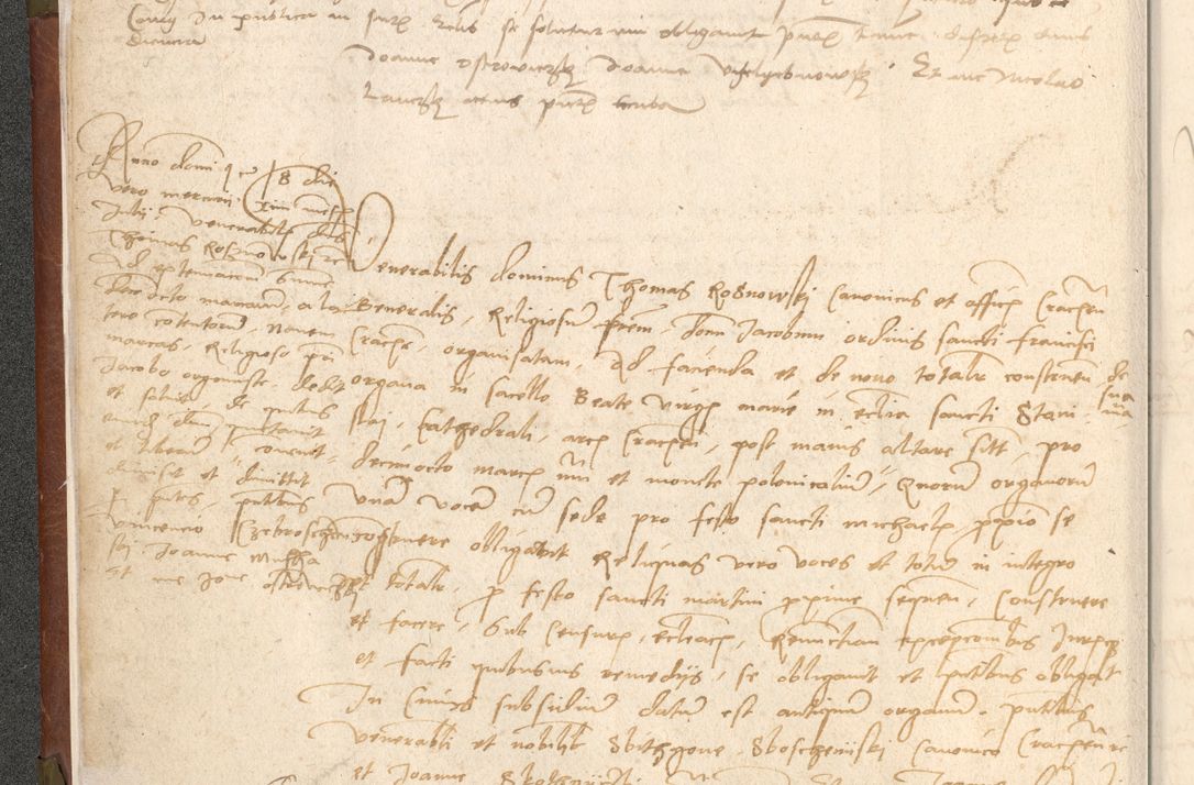 Zdjęcie nr 29 dla obiektu archiwalnego: Acta obligationum coram reverendo patre domino Thoma Rosnowsky canonico et officiali generali Cracoviensi ad annum Domini 1518
