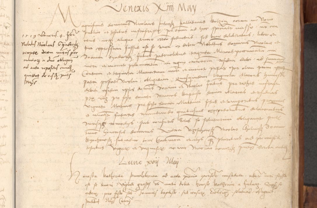 Zdjęcie nr 24 dla obiektu archiwalnego: Acta obligationum coram reverendo patre domino Thoma Rosnowsky canonico et officiali generali Cracoviensi ad annum Domini 1518