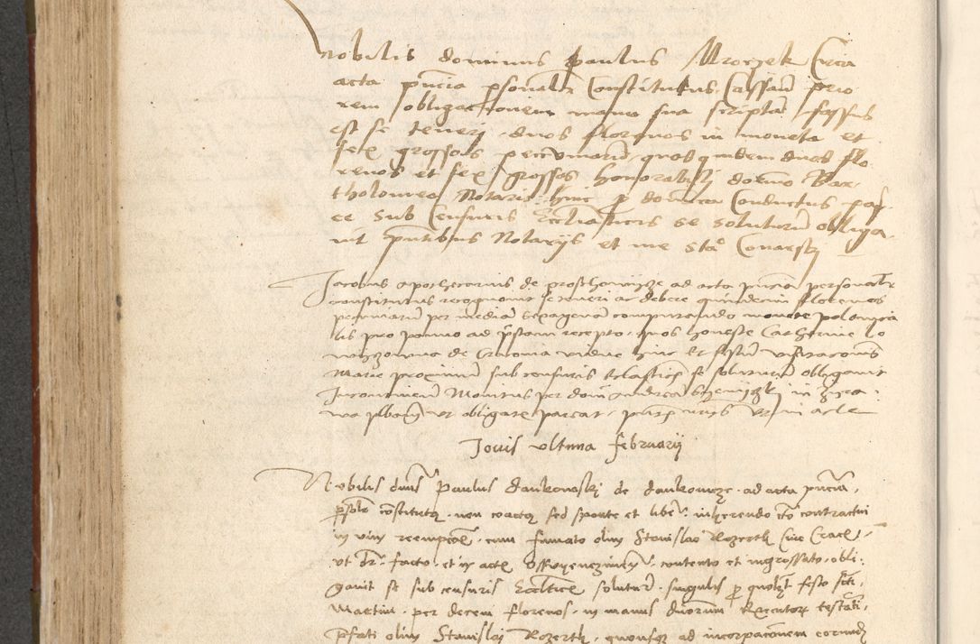 Zdjęcie nr 403 dla obiektu archiwalnego: Acta obligationum coram reverendo patre domino Thoma Rosnowsky canonico et officiali generali Cracoviensi ad annum Domini 1518