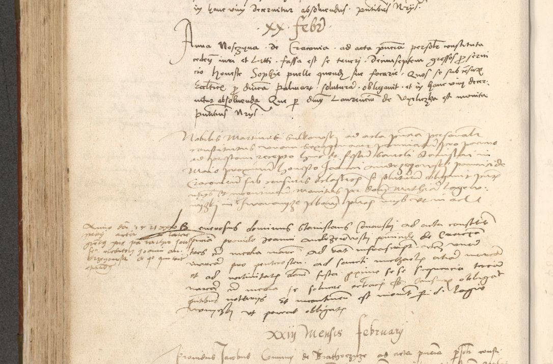 Zdjęcie nr 401 dla obiektu archiwalnego: Acta obligationum coram reverendo patre domino Thoma Rosnowsky canonico et officiali generali Cracoviensi ad annum Domini 1518