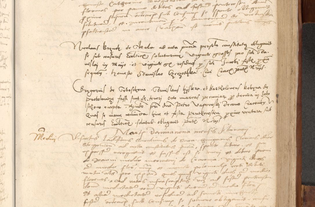 Zdjęcie nr 400 dla obiektu archiwalnego: Acta obligationum coram reverendo patre domino Thoma Rosnowsky canonico et officiali generali Cracoviensi ad annum Domini 1518