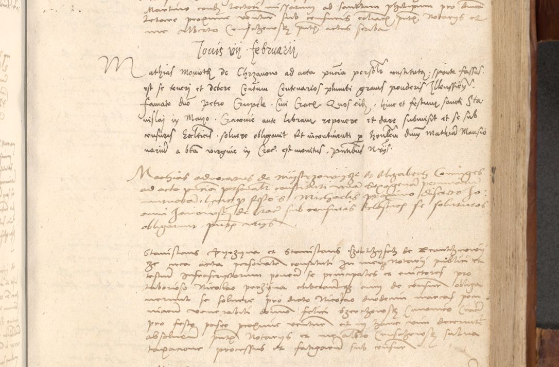 Zdjęcie nr 396 dla obiektu archiwalnego: Acta obligationum coram reverendo patre domino Thoma Rosnowsky canonico et officiali generali Cracoviensi ad annum Domini 1518