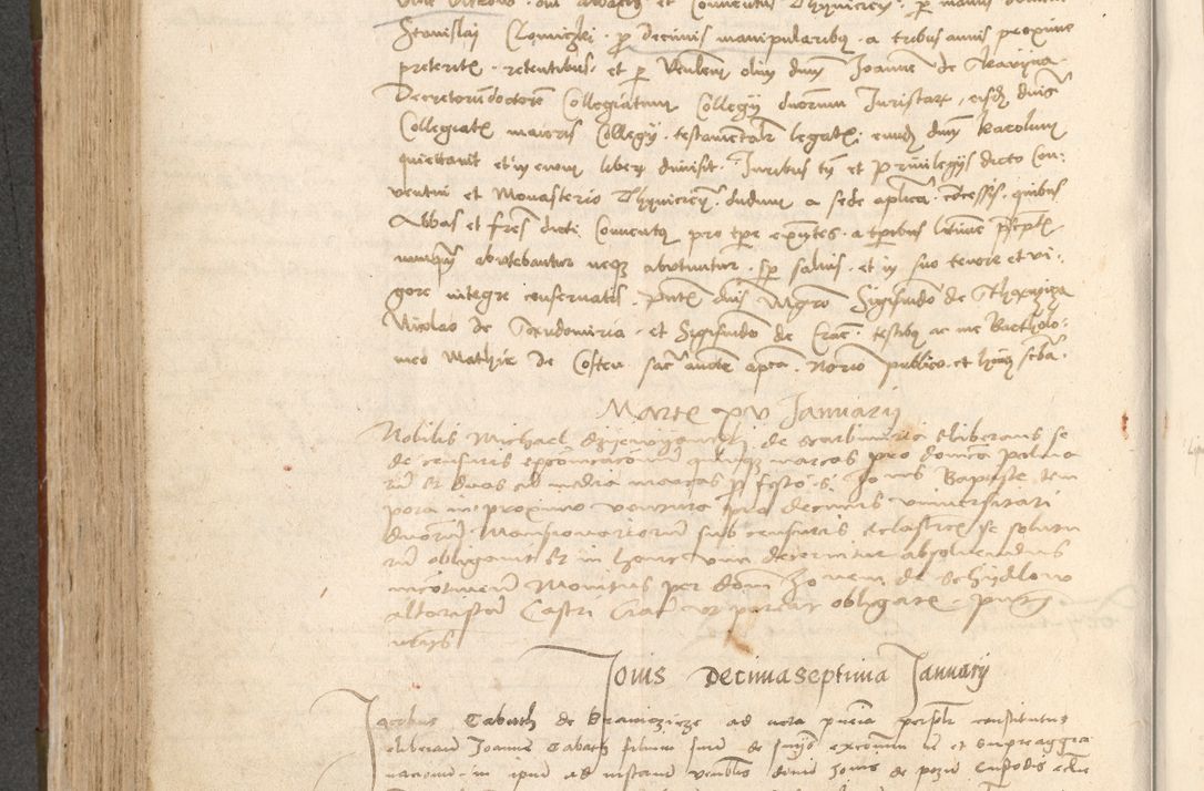Zdjęcie nr 389 dla obiektu archiwalnego: Acta obligationum coram reverendo patre domino Thoma Rosnowsky canonico et officiali generali Cracoviensi ad annum Domini 1518