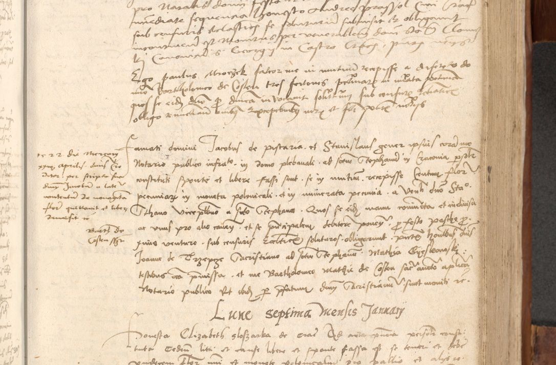 Zdjęcie nr 384 dla obiektu archiwalnego: Acta obligationum coram reverendo patre domino Thoma Rosnowsky canonico et officiali generali Cracoviensi ad annum Domini 1518