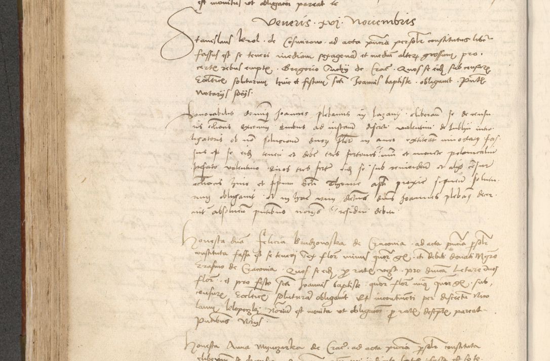 Zdjęcie nr 369 dla obiektu archiwalnego: Acta obligationum coram reverendo patre domino Thoma Rosnowsky canonico et officiali generali Cracoviensi ad annum Domini 1518