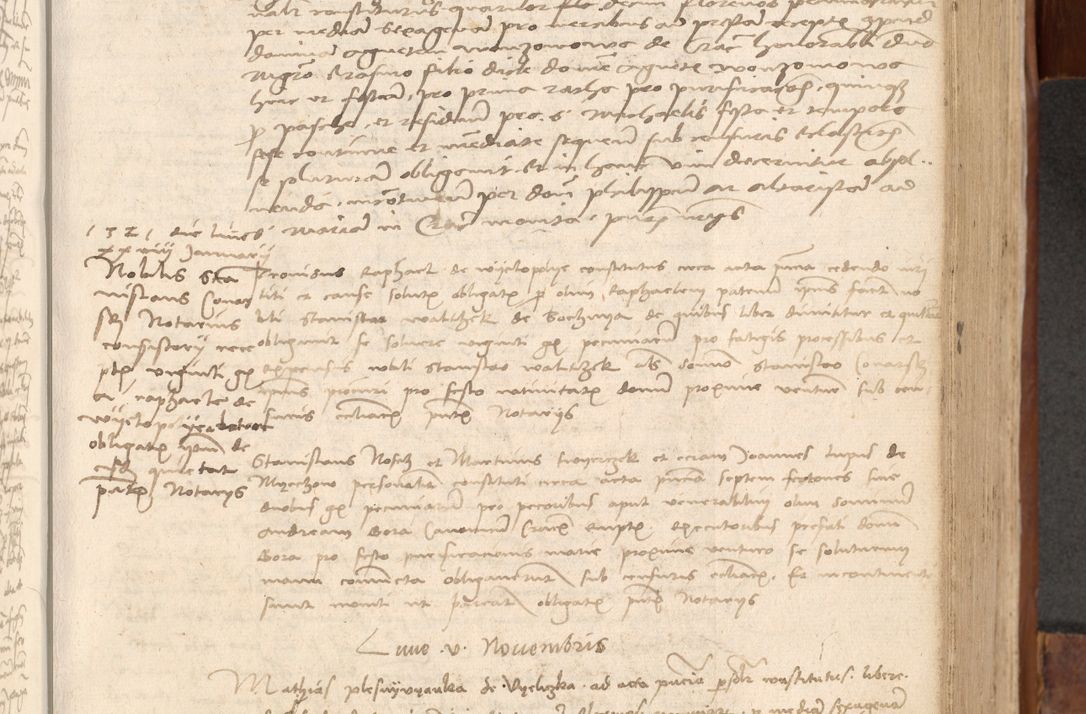 Zdjęcie nr 366 dla obiektu archiwalnego: Acta obligationum coram reverendo patre domino Thoma Rosnowsky canonico et officiali generali Cracoviensi ad annum Domini 1518