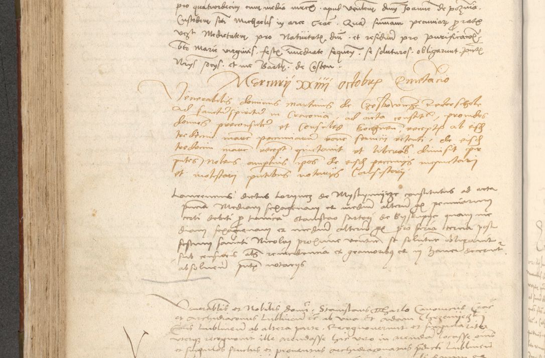 Zdjęcie nr 361 dla obiektu archiwalnego: Acta obligationum coram reverendo patre domino Thoma Rosnowsky canonico et officiali generali Cracoviensi ad annum Domini 1518