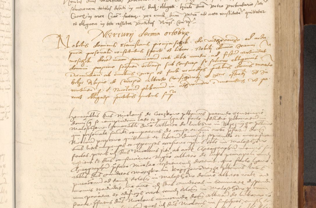 Zdjęcie nr 354 dla obiektu archiwalnego: Acta obligationum coram reverendo patre domino Thoma Rosnowsky canonico et officiali generali Cracoviensi ad annum Domini 1518