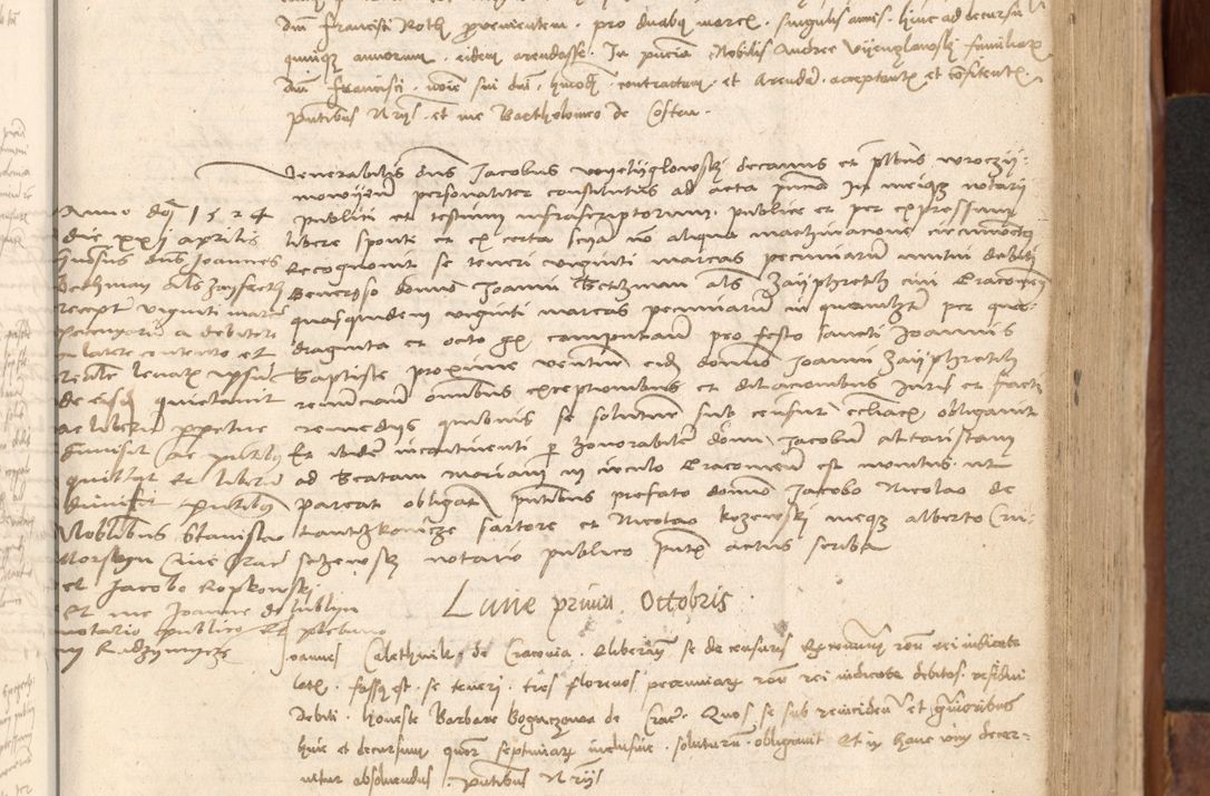 Zdjęcie nr 350 dla obiektu archiwalnego: Acta obligationum coram reverendo patre domino Thoma Rosnowsky canonico et officiali generali Cracoviensi ad annum Domini 1518