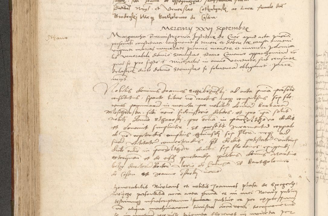 Zdjęcie nr 349 dla obiektu archiwalnego: Acta obligationum coram reverendo patre domino Thoma Rosnowsky canonico et officiali generali Cracoviensi ad annum Domini 1518
