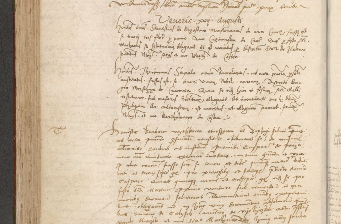 Zdjęcie nr 343 dla obiektu archiwalnego: Acta obligationum coram reverendo patre domino Thoma Rosnowsky canonico et officiali generali Cracoviensi ad annum Domini 1518