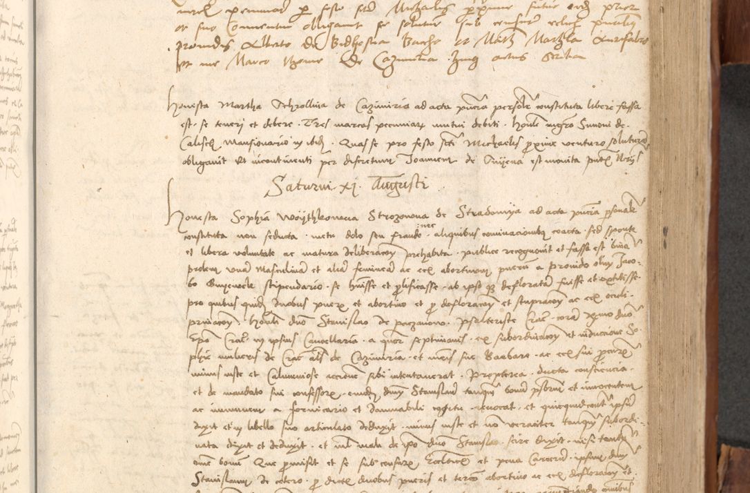 Zdjęcie nr 342 dla obiektu archiwalnego: Acta obligationum coram reverendo patre domino Thoma Rosnowsky canonico et officiali generali Cracoviensi ad annum Domini 1518