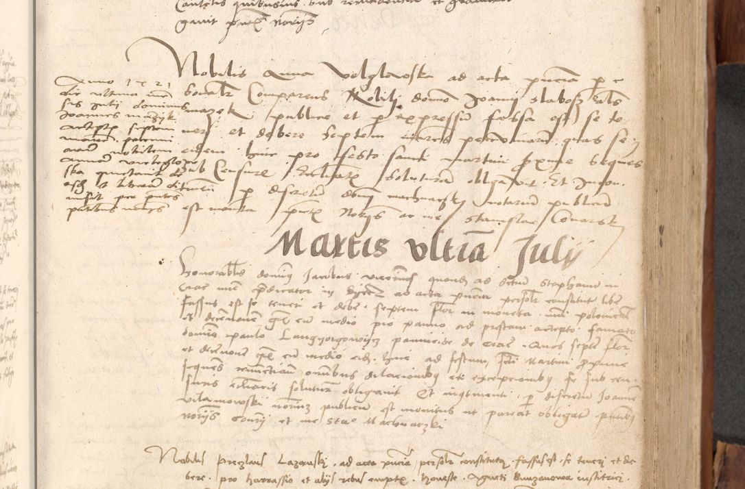 Zdjęcie nr 340 dla obiektu archiwalnego: Acta obligationum coram reverendo patre domino Thoma Rosnowsky canonico et officiali generali Cracoviensi ad annum Domini 1518