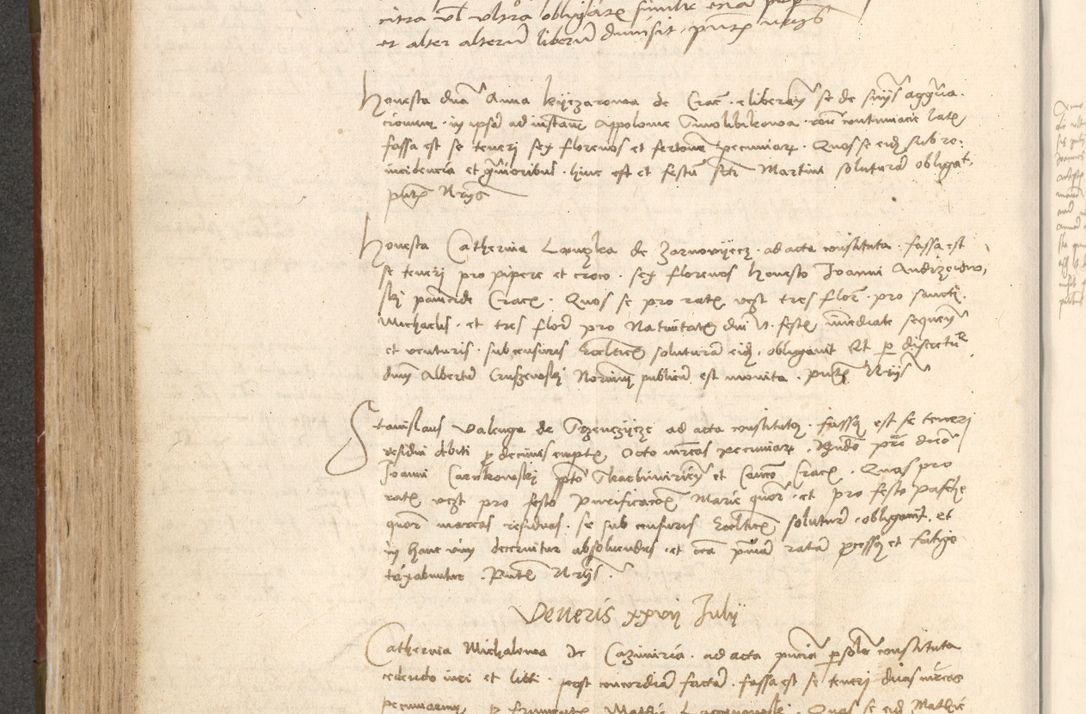 Zdjęcie nr 339 dla obiektu archiwalnego: Acta obligationum coram reverendo patre domino Thoma Rosnowsky canonico et officiali generali Cracoviensi ad annum Domini 1518