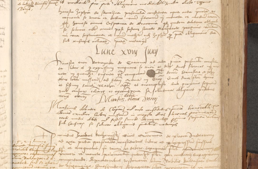 Zdjęcie nr 322 dla obiektu archiwalnego: Acta obligationum coram reverendo patre domino Thoma Rosnowsky canonico et officiali generali Cracoviensi ad annum Domini 1518