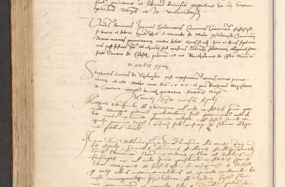 Zdjęcie nr 305 dla obiektu archiwalnego: Acta obligationum coram reverendo patre domino Thoma Rosnowsky canonico et officiali generali Cracoviensi ad annum Domini 1518