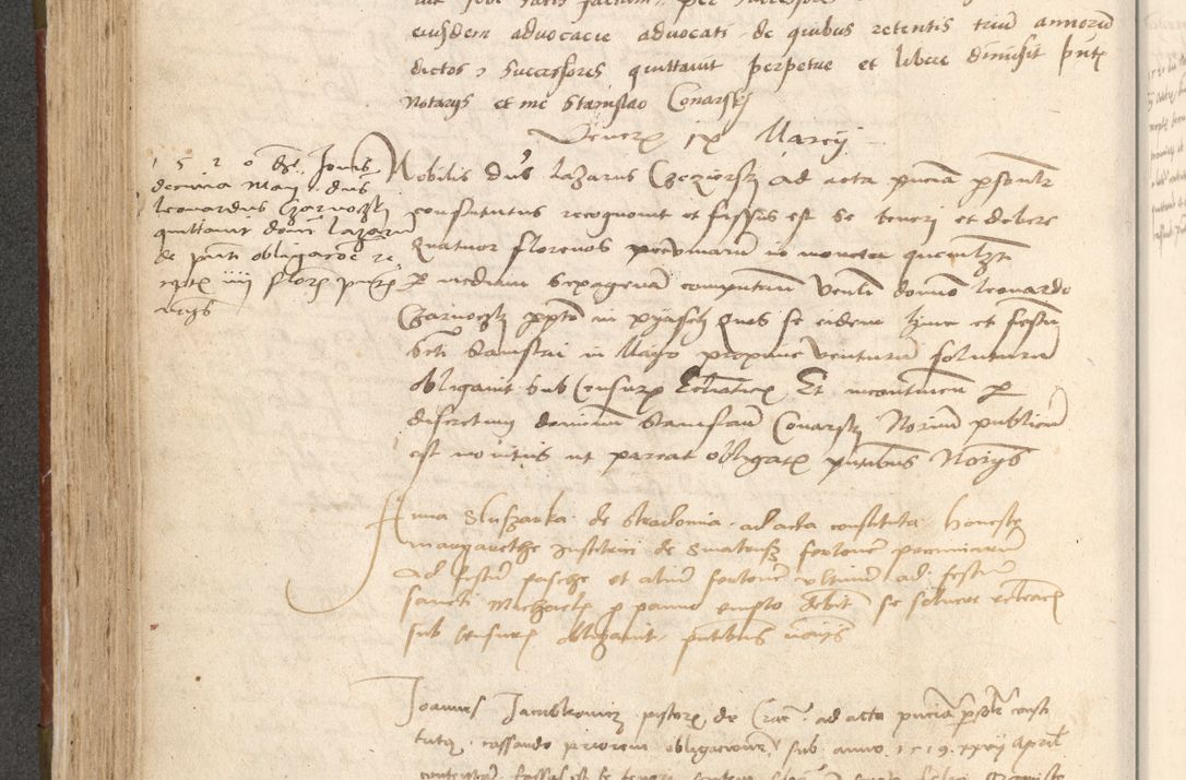 Zdjęcie nr 281 dla obiektu archiwalnego: Acta obligationum coram reverendo patre domino Thoma Rosnowsky canonico et officiali generali Cracoviensi ad annum Domini 1518