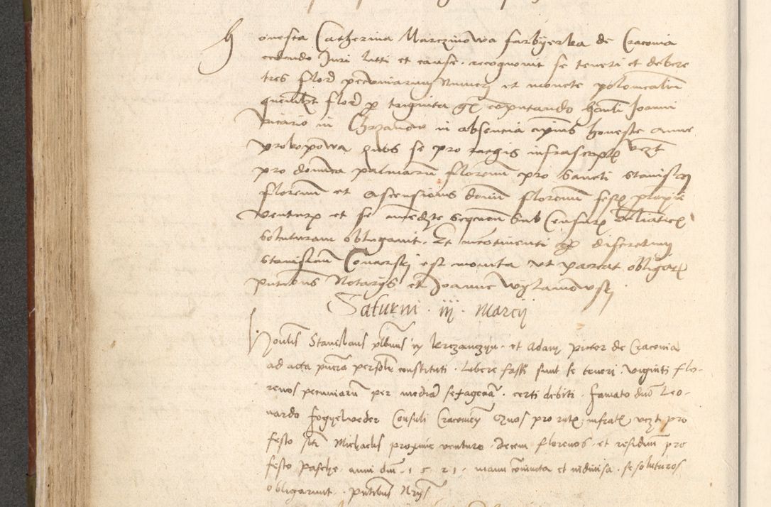 Zdjęcie nr 273 dla obiektu archiwalnego: Acta obligationum coram reverendo patre domino Thoma Rosnowsky canonico et officiali generali Cracoviensi ad annum Domini 1518