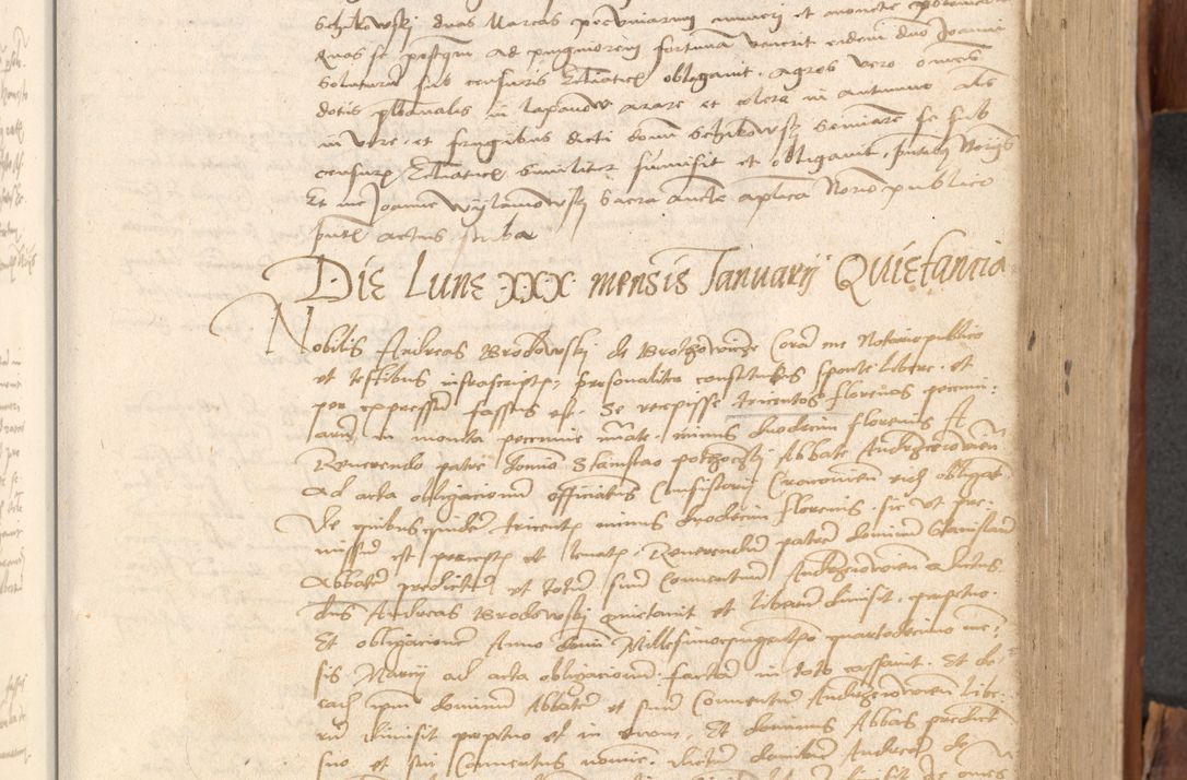 Zdjęcie nr 256 dla obiektu archiwalnego: Acta obligationum coram reverendo patre domino Thoma Rosnowsky canonico et officiali generali Cracoviensi ad annum Domini 1518
