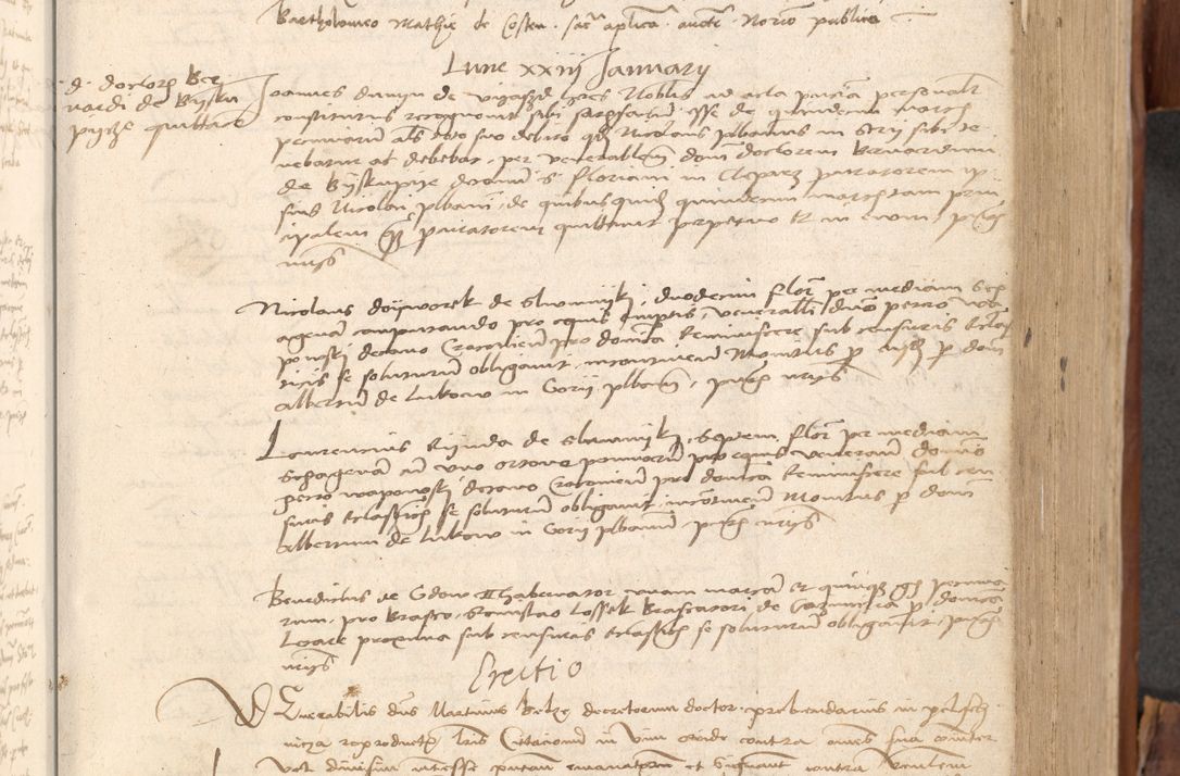 Zdjęcie nr 250 dla obiektu archiwalnego: Acta obligationum coram reverendo patre domino Thoma Rosnowsky canonico et officiali generali Cracoviensi ad annum Domini 1518