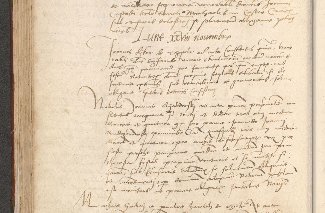 Zdjęcie nr 225 dla obiektu archiwalnego: Acta obligationum coram reverendo patre domino Thoma Rosnowsky canonico et officiali generali Cracoviensi ad annum Domini 1518