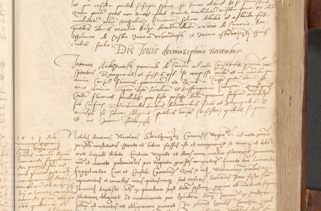 Zdjęcie nr 222 dla obiektu archiwalnego: Acta obligationum coram reverendo patre domino Thoma Rosnowsky canonico et officiali generali Cracoviensi ad annum Domini 1518