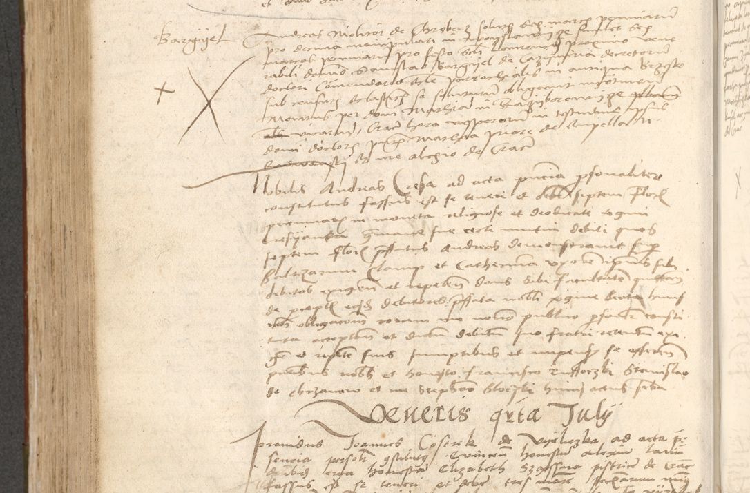 Zdjęcie nr 599 dla obiektu archiwalnego: Acta obligationum coram reverendo patre domino Thoma Rosnowsky canonico et officiali generali Cracoviensi ad annum Domini 1518