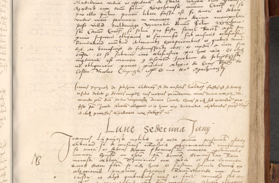 Zdjęcie nr 594 dla obiektu archiwalnego: Acta obligationum coram reverendo patre domino Thoma Rosnowsky canonico et officiali generali Cracoviensi ad annum Domini 1518